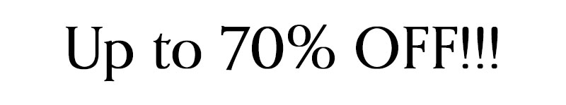 Up to 70% OFF!!!