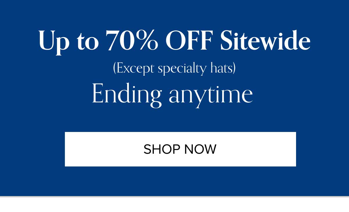 UPTO 70% OFF SITEWIDE