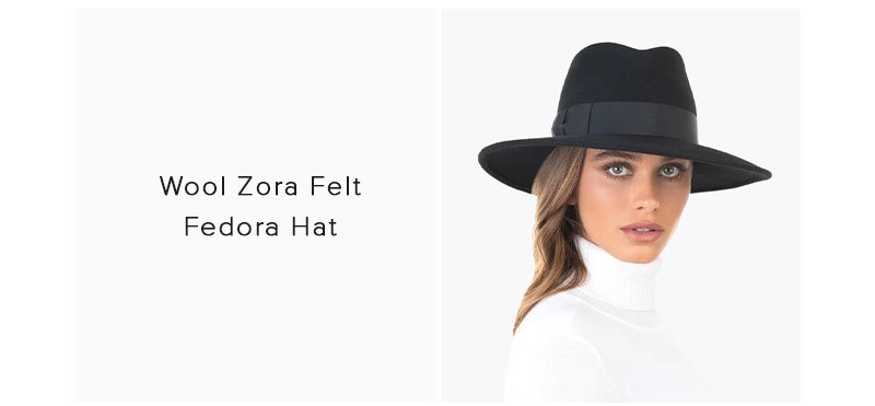 Wool Zora Felt Fedora Hat