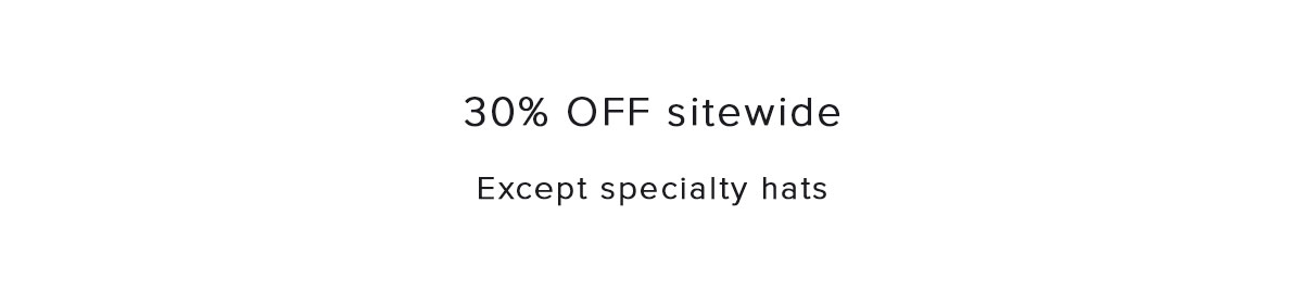 30% OFF sitewide