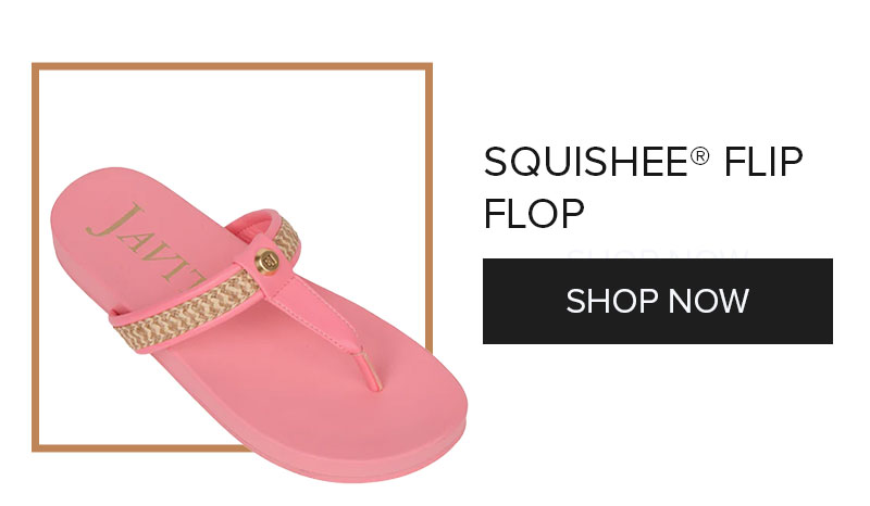 Squishee® Flip Flop Peanut/Pink