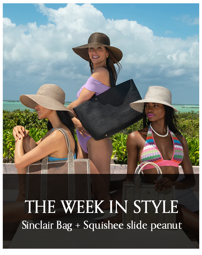 The week in style: Sinclair Bag + Squishee slide peanut