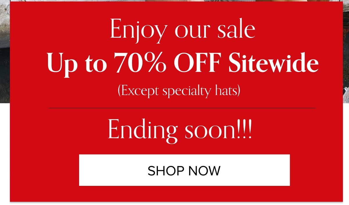 UPTO 70% OFF SITEWIDE